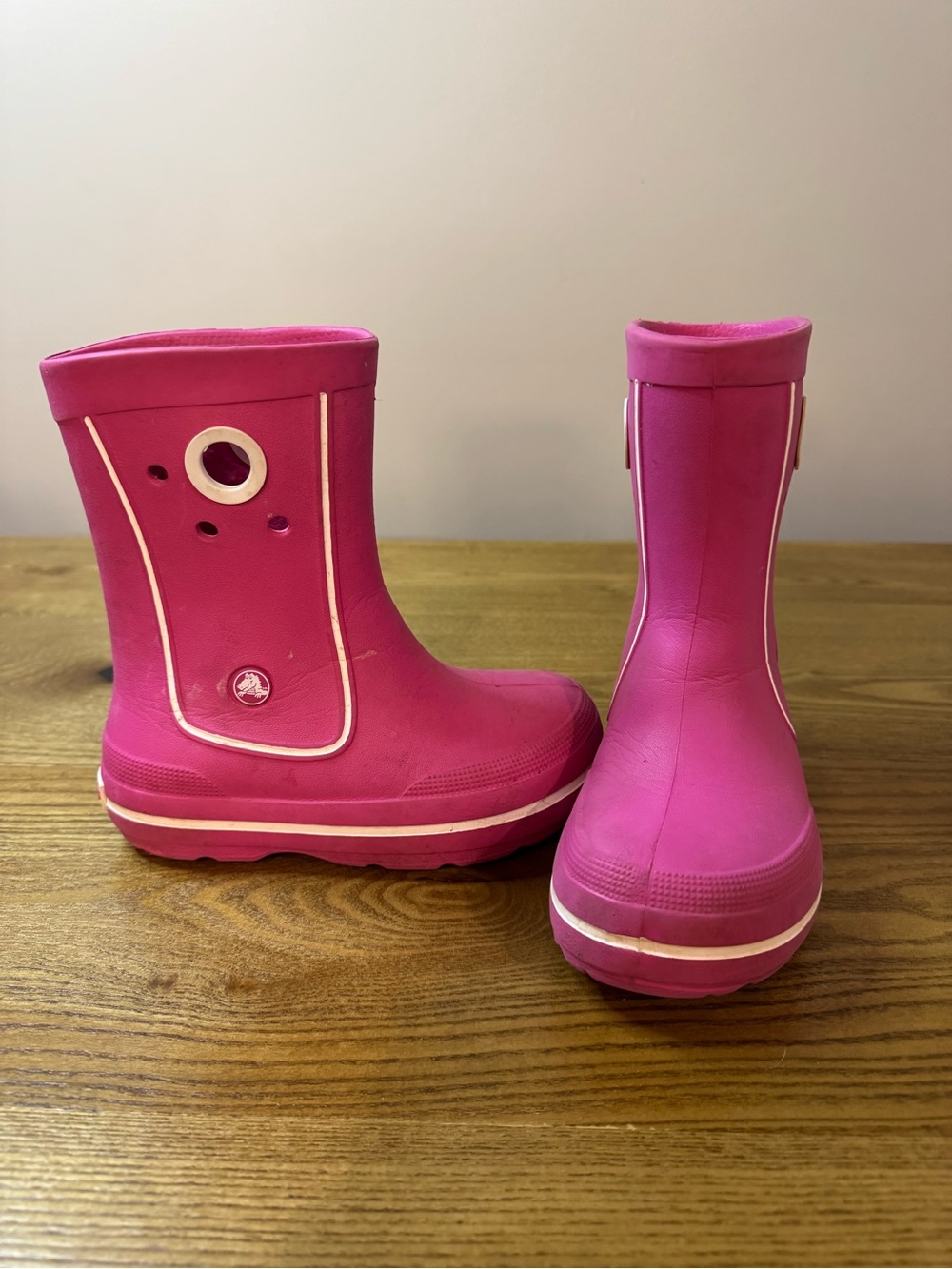 CROCS Kids Hot Pink Waterproof Pull-On Boots 12/13C